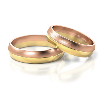 Preview: Stelmach Trauringe Weiss-Gelbgold Braunschweig 120